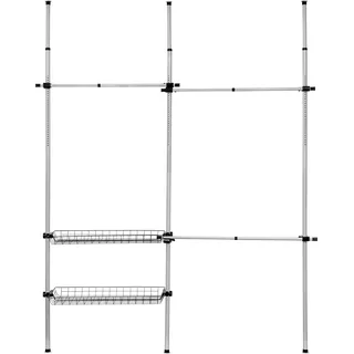 Teleskop Garderobensystem - grau - Grau