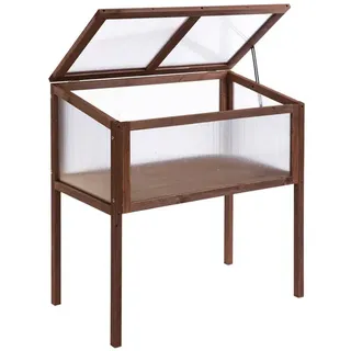 Outsunny Hochbeet 90 x 50 x 93 cm Braun