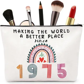 Aucuu Kosmetiktasche Damen 50. Geburtstag Make-Up-Tasche Großmutter Frau Freundin