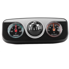 Heaveant Mini Fahrzeug Armaturenbrett Kompass, 3 in 1 Auto LKW Dash Mount Navigationsrichtung Kompass Thermometer Hygrometer
