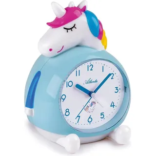 Atlanta 2163 Kinder-Wecker Einhorn weiß