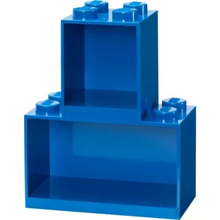 LEGO Wandregal 2-teilig 8 x 4 blau