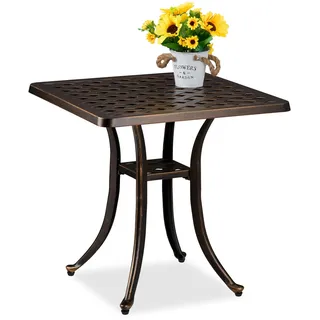 Relaxdays Gartentisch, + Balkontisch, Gartentisch (54 cm,