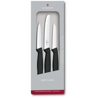 Victorinox Swiss Classic Gemüsemesser-Set, 3-teilig schwarz
