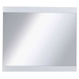 Wandspiegel HOME AFFAIRE "LANDERY Wandspiegel mit Rahmen, weiß hochglänzend, 77cm x 68cm", weiß hochglänzend, B:77cm H:68cm T:3cm, Holzwerkstoff, glasspiegel, Spiegel, Wandspiegel, moderner Spiegel, rechteckig