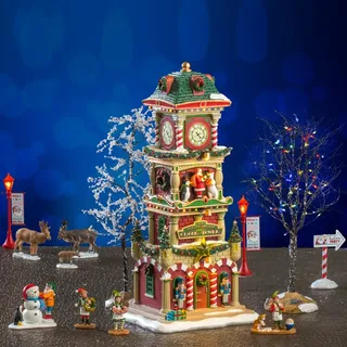 Village Square Uhrturm Set - LEMAX COD. 56673