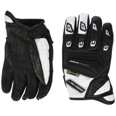 RIDER-TEC Handschuhe Moto Sommer und Zwischensaison Leder rt4303-bw, schwarz/weiß, Größe XXL