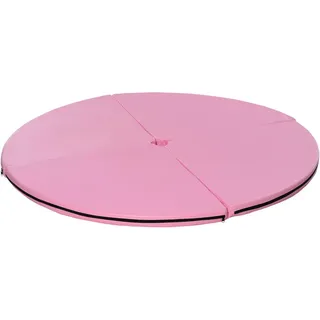 Homcom Tanzstangenmatte, Ø 150cm Stangentanz Schutzmatte, 5 cm dick Pole Dance Matte , Rosa , Kunststoff , 150x150 cm , wasserabweisend , Teppiche und Böden, Bodenbeläge, Bodenzubehör, Bodenschutzmatten