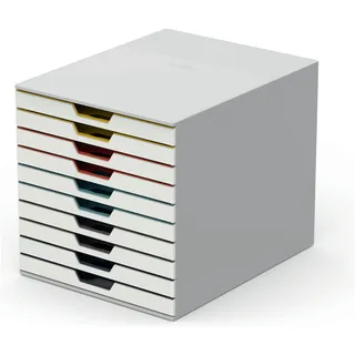 Durable Schubladenbox VARICOLOR 37 x 30 x 30 cm 10-tlg. mehrfarbig