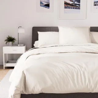 Soleil d'ocre, Bettdeckenbezug aus Polycotton 140x200 cm Percale Leinen, Idéale Ferienvermietung und Hotellerie