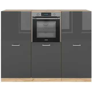 Vicco Küchenzeile R-Line 180 cm Anthrazit Hochglanz