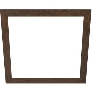 EGLO Deko-Rahmen aus Holz, Zubehör für LED Panel Salobrena 60 x 60 cm, quadratischer Holz-Rahmen in Dunkel-Braun