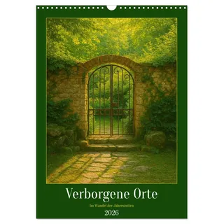 Verborgene Orte im Wandel der Jahreszeiten (Wandkalender 2026 DIN A3 hoch), CALVENDO Monatskalender: Pfade ins Licht - Fine Art Natur (CALVENDO Orte)