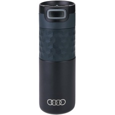 Bild Audi 3292200400 Trinkflasche Isolierflasche Trinkbecher Thermosflasche 500ml, schwarz, mit Audi Ringe Logo