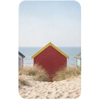 OnlyWow Wc-Vorleger Strand - Ferienhäuser - Farbenfroh - Dünen WC Teppich 50x80 cm , Multicolor , Textil , Füllung: Polyurethan (Pur) , Rechteckig , 50x1 cm , Heimtextilien, Badtextilien, WC Vorleger