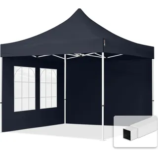 Faltpavillon Economy 3 x 3 m inkl. 2 Seitenteile dunkelgrau 59037
