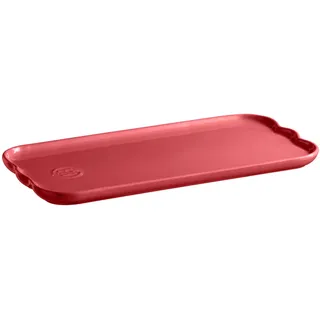 Emile Henry Kuchenform, rechteckig, Keramik, Rosa, 31,5 x 15 cm