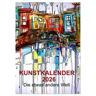 Kunstkalender 2026 "Die etwas andere Welt" (Wandkalender 2026 DIN A3 hoch), CALVENDO Monatskalender: Kunstkalender, mit Werken von Melinda Horvath (CALVENDO Orte)