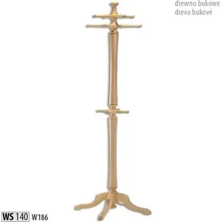Garderobenständer Holz Kleiderständer Garderobe Aufhänger 186cm Modern Ständer