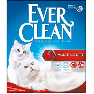 Ever Clean Katzenstreu, mehrere Katzen, duftend für lang anhaltende Frische, unschlagbare Klumpenstärke, 10 l