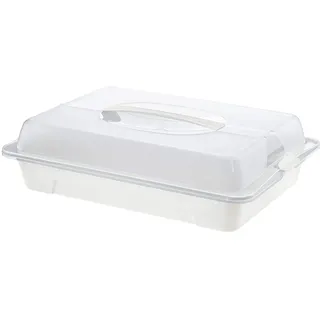 Rotho Cool & Fresh Vorratsbehälter transparent/weiß 43,5 x 29,5 x 11,0 cm