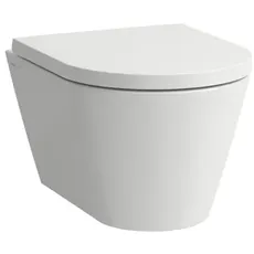 Laufen Kartell Wand-WC COMPACT, Tiefspüler, spülrandlos, 490x370x285mm, H820333, Farbe: Weiß mit LCC Active