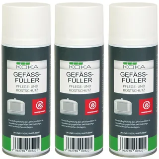 KOKA 3x Gefäßfüller Unbrennbar 400ml