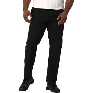 Lee Herren Hose, Große Größen & Übergrößen, Extreme Motion, Flat Front, Regular Straight, Schwarz, 50W / 28L