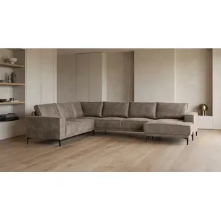 OTTO home »OLAND U-Form, XXL, B: 342 cm, Skandi-Design« Skandi-Design in Struktur, Flachgewebe, Luxus-Microfaser, Boucle,
