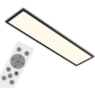 LED Panel Dimmbar Fernbedienung Farbwechsel CCT 24W schwarz Metall IP20 Briloner - Schwarz