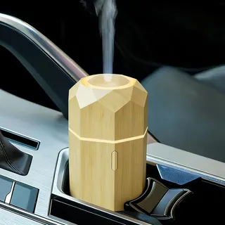 SALKING Aroma Diffuser, Kleiner Auto Diffusor für Ätherische Öle, Tragbarer Ultraschall Aromatherapie Diffusor, Automatisch Power-Off für Auto Zuhause Büro Oder Yoga