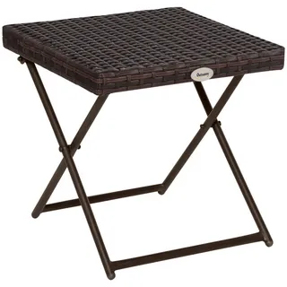 Outsunny Gartentisch 40 x 40 x 40 cm Braun