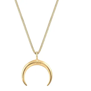 Elli Halskette Sichel Halbmond Astro Blogger 925 Sterling Silber Vergoldet