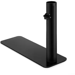 Besttoolifes Flaggenmast Reifenhalterung Ständer Basis Abnehmbare Stahlkonstruktion Auto Radstütze Halterung für Outdoor Veranstaltungen Sport Camping 3,8 cm Durchmesser Schwarz