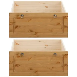 OTTO home "Tessin", Set, 2 Stk. tlg. Bettschubladen auf Rollen, passend für das OTTO HOME Bett Tessin,