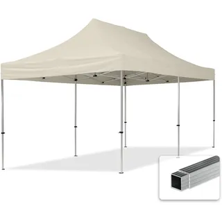 Faltpavillon Economy 3 x 6 m ohne Seitenteile creme 59021