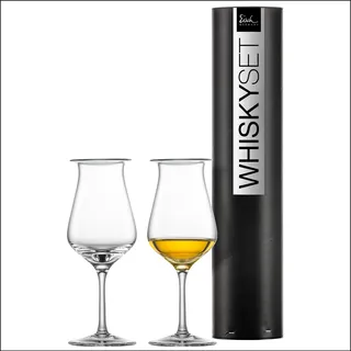 EISCH Malt Whisky Nosing Gläser Jeunesse (2 Stück) in Geschenkröhre, Handgefertigtes Gläser mit Deckel für Blended Whisky und Single Malts, spülmaschinenfeste Kristallgläser (Art.-Nr. 180057)