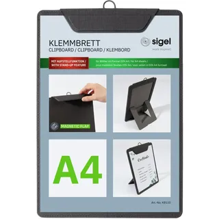 Sigel KB110 Speisekarten-Klemmbrett A4, anthrazit, 1 St.