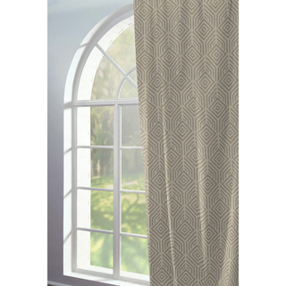 Vorhang ADAM "Easy Diamond" Gr. 1, braun (dunkelbraun), B:145cm H:145cm, Jacquard, Baumwolle (Bio-Baumwolle), Gardinen, Vorhang, aus 100% Bio-Baumwolle