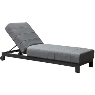 CLEMENTO Beziers Loungeliege Aluminium mit Rollen Createxx