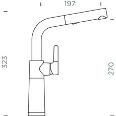 Bild von Küchenarmatur »SC-540«, Anschlussgewinde: 3/8", Messing - grau