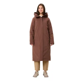 VAUDE Wintermantel "WOMENS COREWAY COAT" mit Fleecefütterung, mit Kapuze, wasserabweisend, tobacco