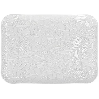 La Porcellana Bianca - rechteckiges Tablett aus Geschenkbox - Möbel für Zuhause, Küche - Linie Wald, Geschenkidee - Porzellan - 25 x 34,5 x 2 cm