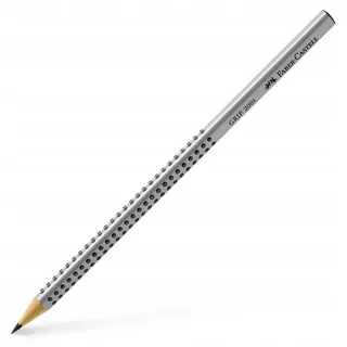Faber-Castell Bleistift Grip 2001 B silber