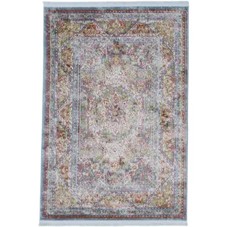 carpetfine Yuri Teppich 80 x 150 cm Blau/Türkis