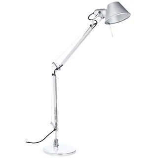 Artemide- Tolomeo Tavolo Mini Tischlampe. Hochwertige Tischleuchte aus Aluminium mit Tischfuß ø20cm. Made in Italy