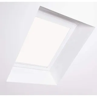 Bloc Jalousien für Velux Dachfenster, weißer Aluminiumrahmen Verdunkelung, C01