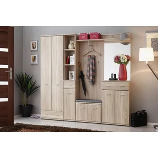 Kleiderständer Schrank Flurgarderobe Design Möbel Luxus Einrichtung Neu Regal - Beige