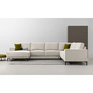 OTTO home Wohnlandschaft Mikrofaser 3-Sitzer Braun