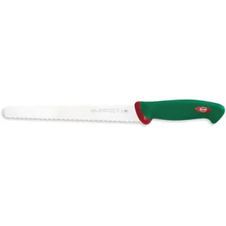 Sanelli Brotmesser 24 cm ergonomischer Griff antibakteriell Grün/Rot